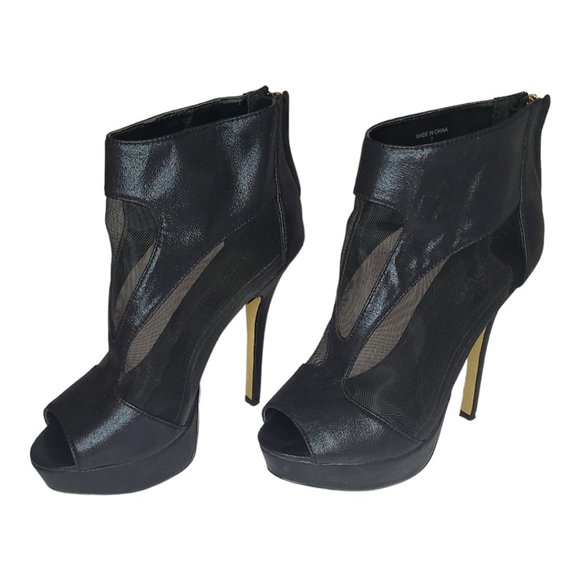 BEBE Shoes - Bebe High Heel Sheer Bootie